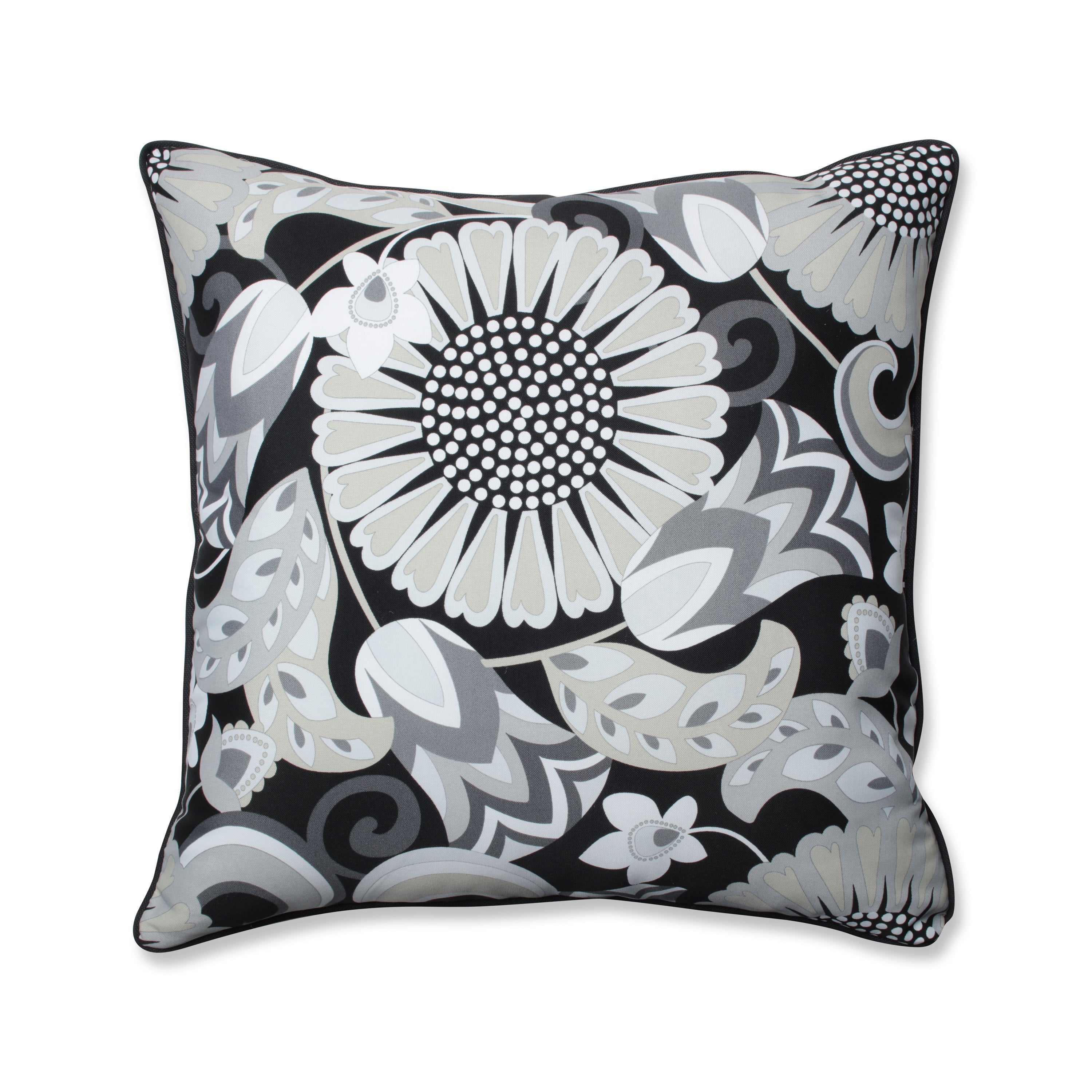 Sophia Graphite 25-Inch Floor Pillow