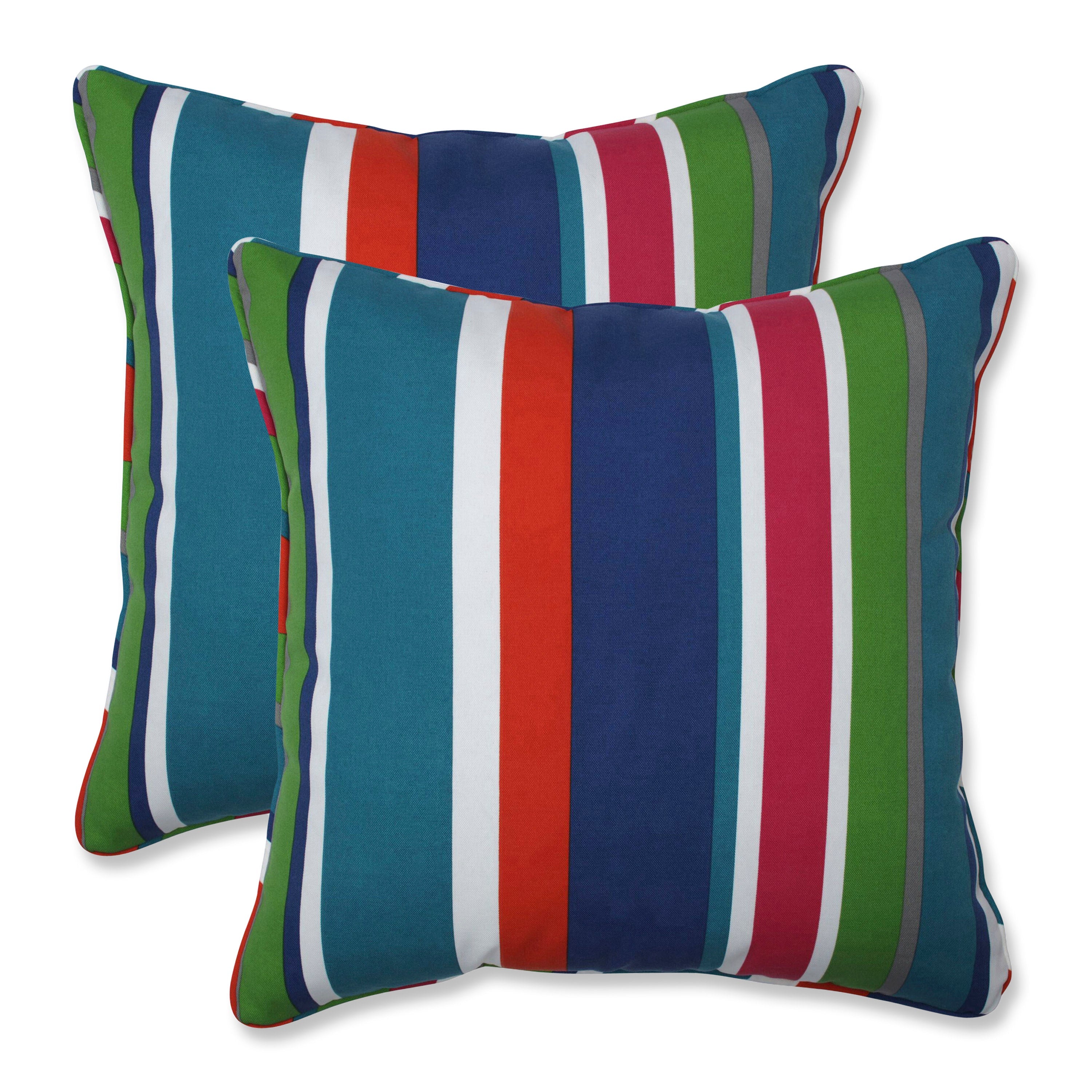St. Lucia Stripe 18.5-Inch Throw Pillow (Set Of 2)