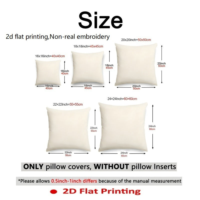 4pcs Bohemian Style Double-Sided Printed Throw Pillow Covers, Soft Short Plush, Polyester, Zipper Closure, Machine Washable - Ideal for Various Room Types, Multiple Sizes, Decorative Pillows