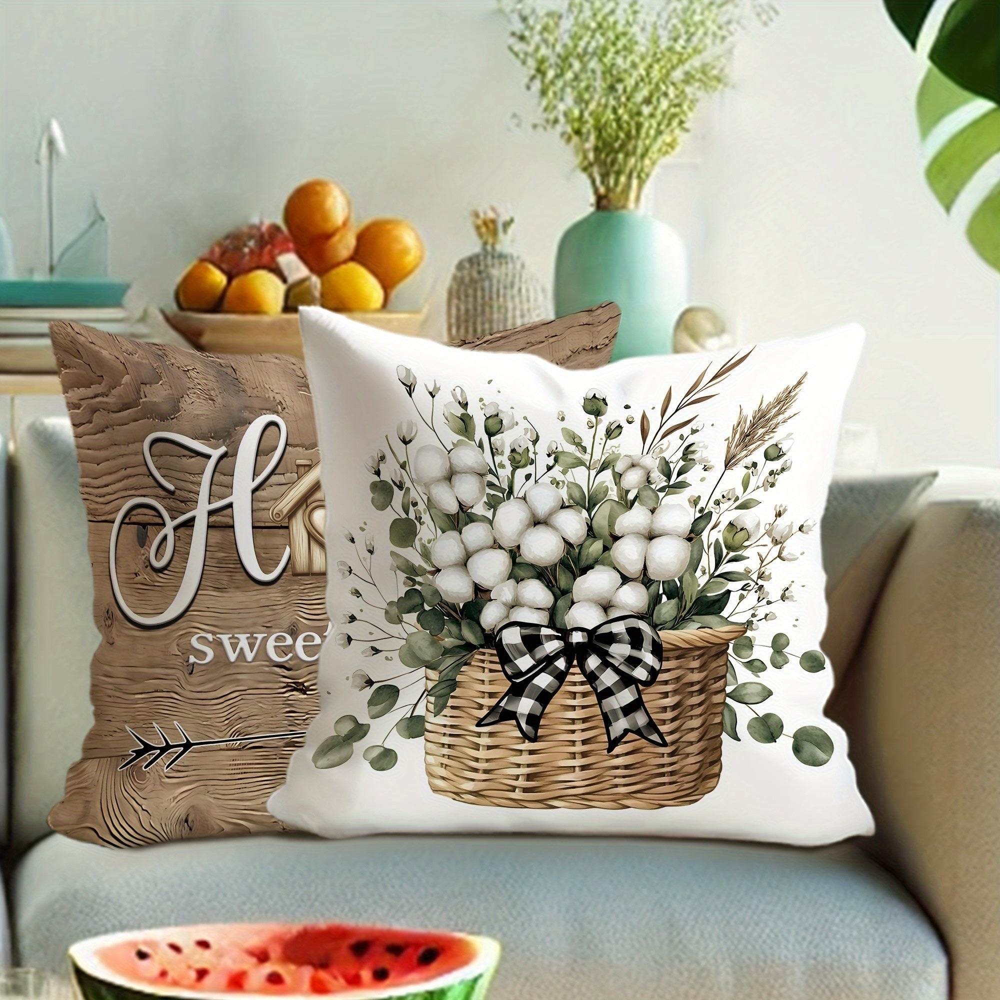 4pcs Bohemian Style Double-Sided Printed Throw Pillow Covers, Soft Short Plush, Polyester, Zipper Closure, Machine Washable - Ideal for Various Room Types, Multiple Sizes, Decorative Pillows