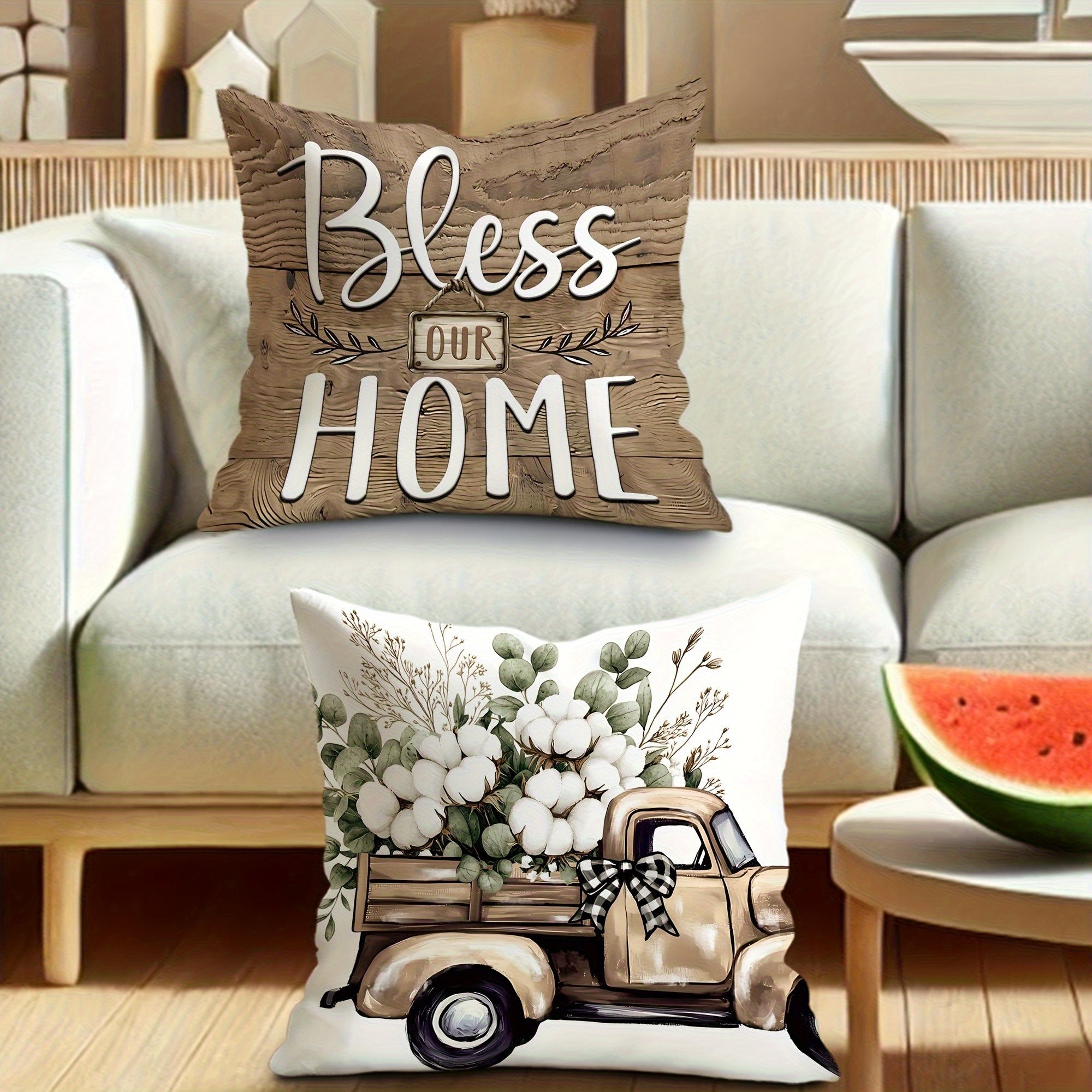 4pcs Bohemian Style Double-Sided Printed Throw Pillow Covers, Soft Short Plush, Polyester, Zipper Closure, Machine Washable - Ideal for Various Room Types, Multiple Sizes, Decorative Pillows