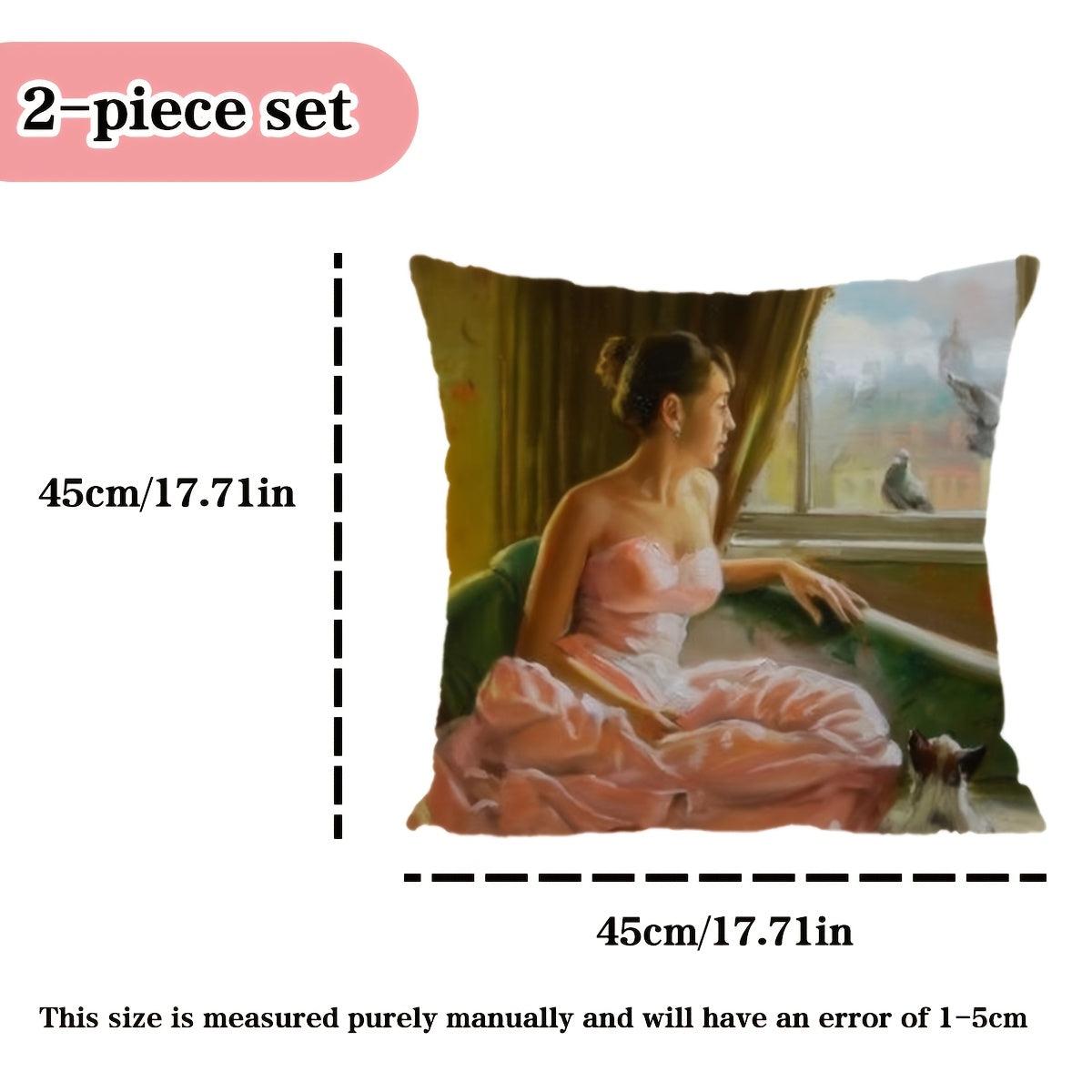 2pcs Custom Photo and Text Pillowcase Set Double-Sided Personalized Photo Throw Pillows for Naps, Sofa Cushions, Couple Pillows