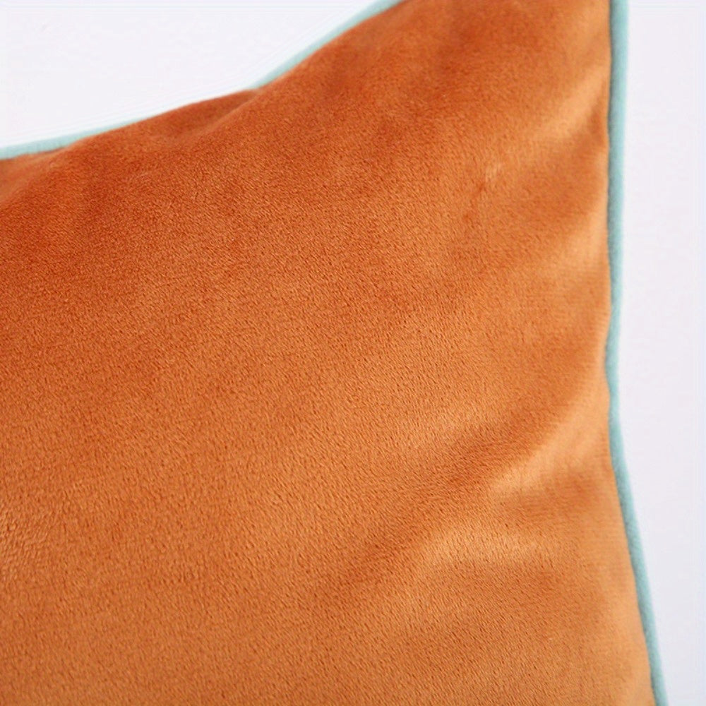2pcs Farmhouse Velvet Decorative Pillow Covers, Velvet Double-Sided Designs Throw Pillow Covers, Square Throw Pillows Covers Set