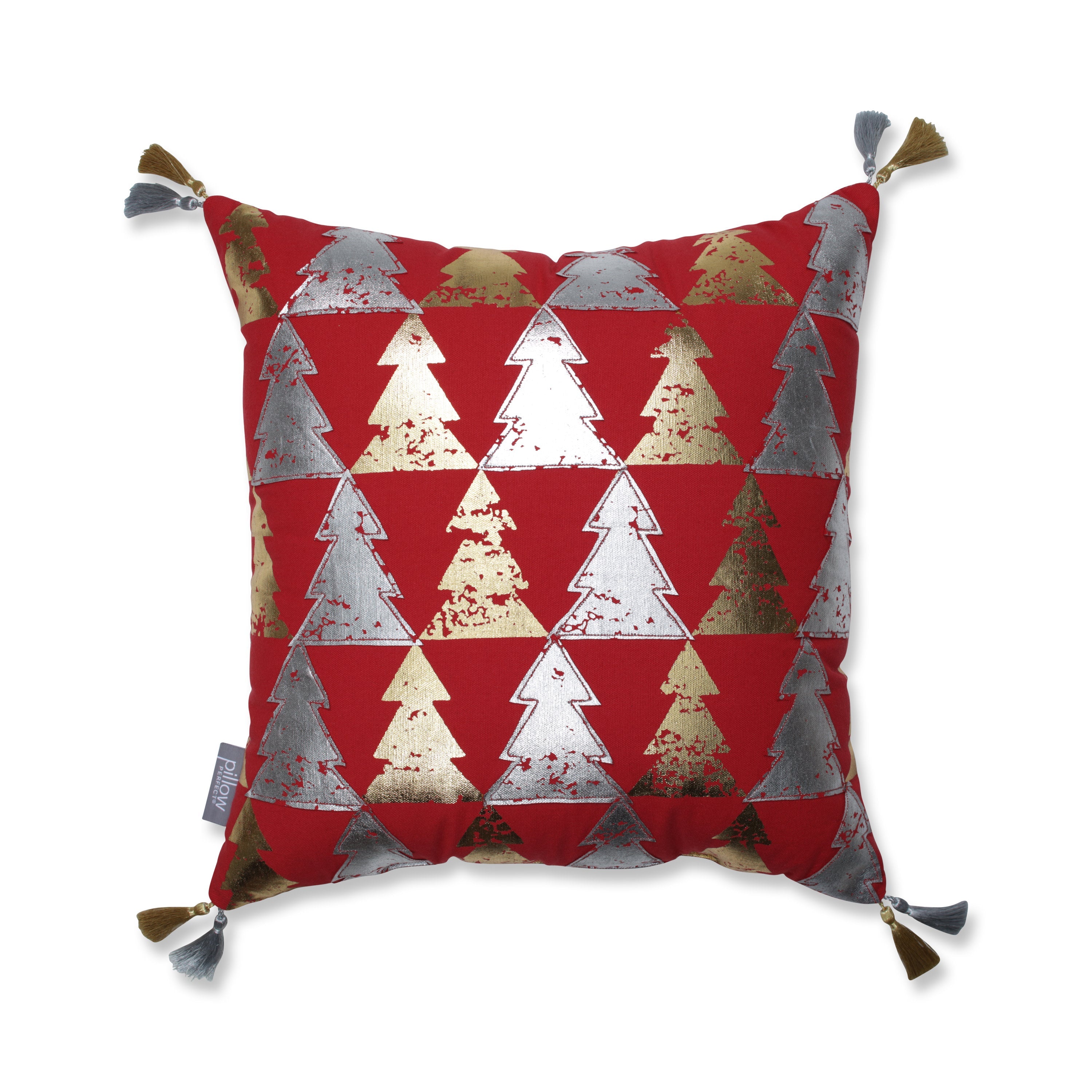 Indoor Christmas Tree Farm 18-inch Throw Pillow