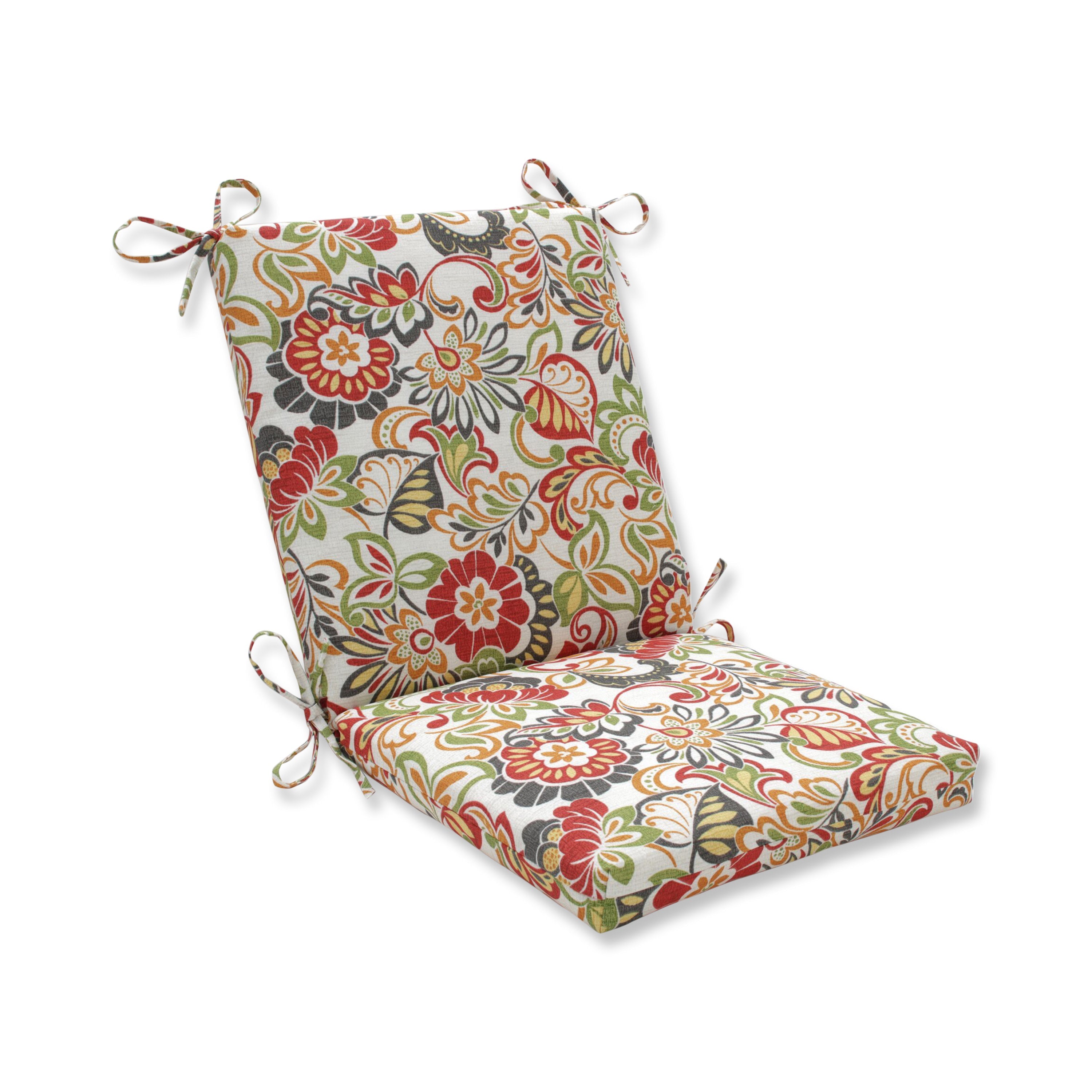 Zoe Multicolor Squared Corners Chair Cushion