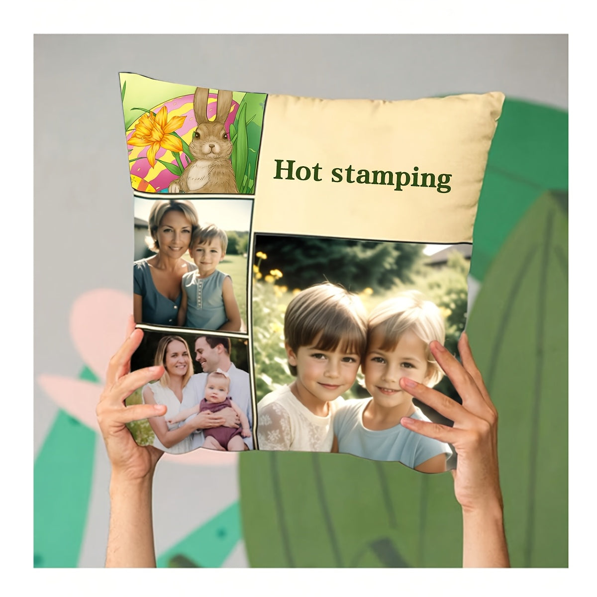 2pcs Custom Photo and Text Pillowcase Set Double-Sided Personalized Photo Throw Pillows for Naps, Sofa Cushions, Couple Pillows