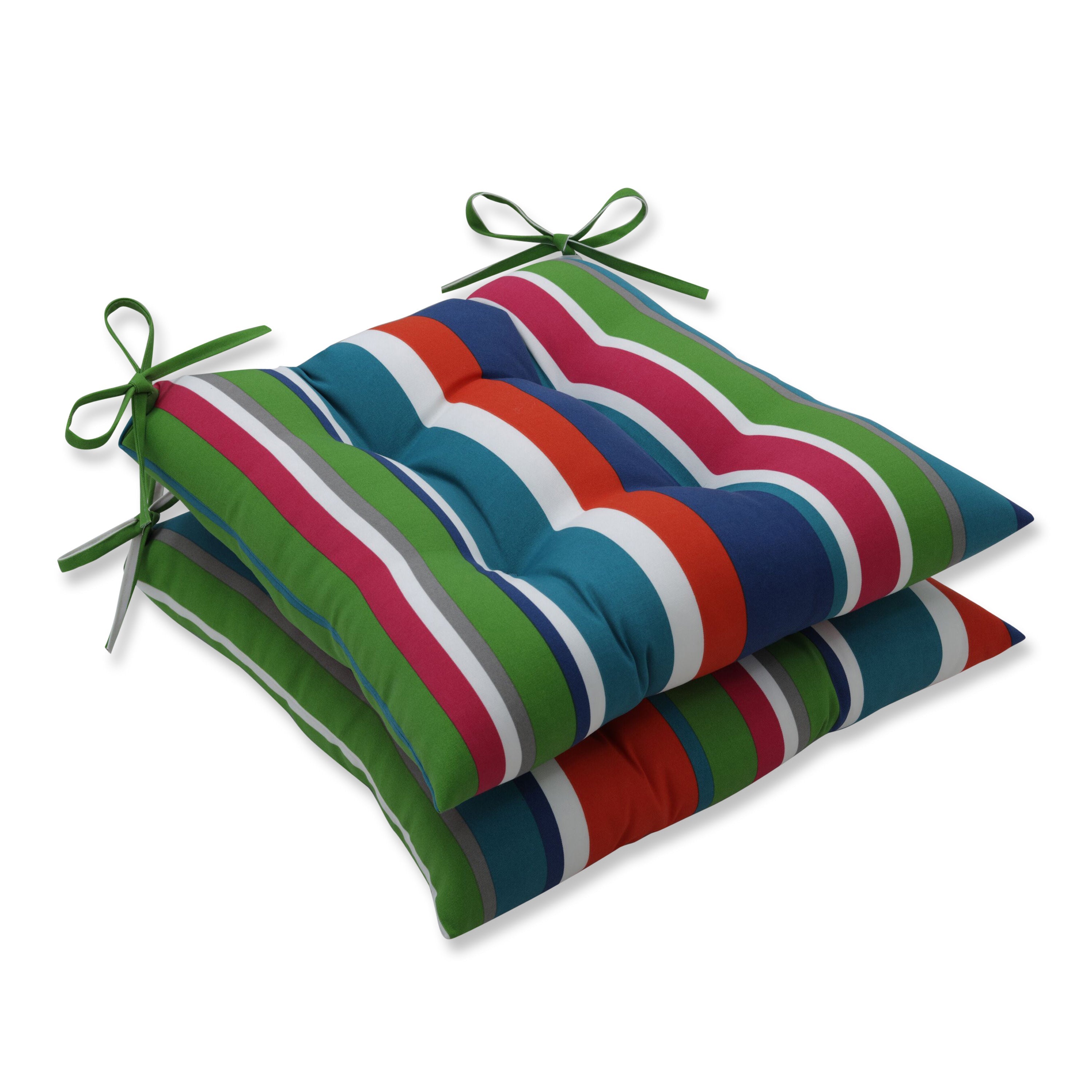 St. Lucia Stripe Tufted Seat Cushions