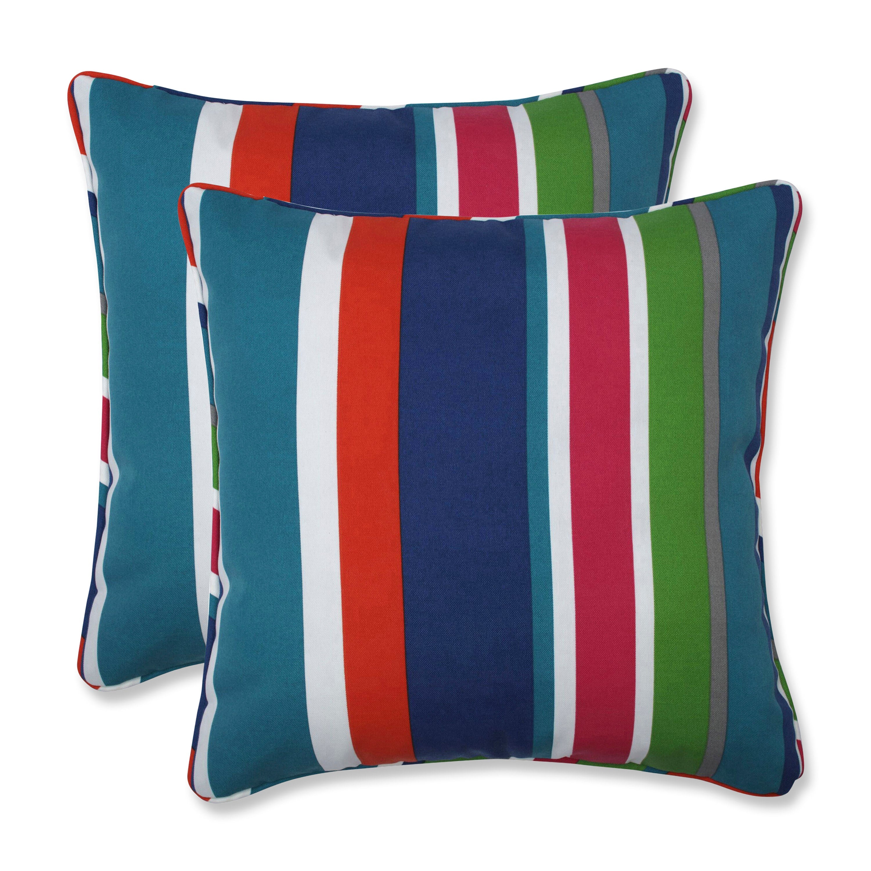St. Lucia Stripe 16.5-Inch Throw Pillow (Set Of 2)