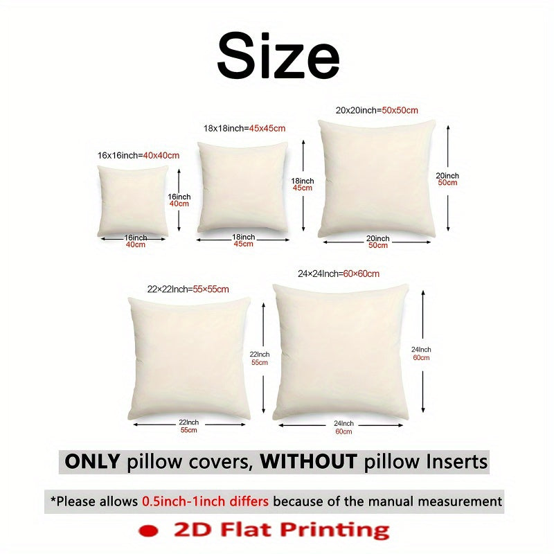 1pc Bohemian Style Dual-Sided Printed Pillowcase - Cute Cat Holding Smartphone Design, Durable Polyester with Zipper Closure, Machine Washable for Bed, Sofa & Living Room Decor