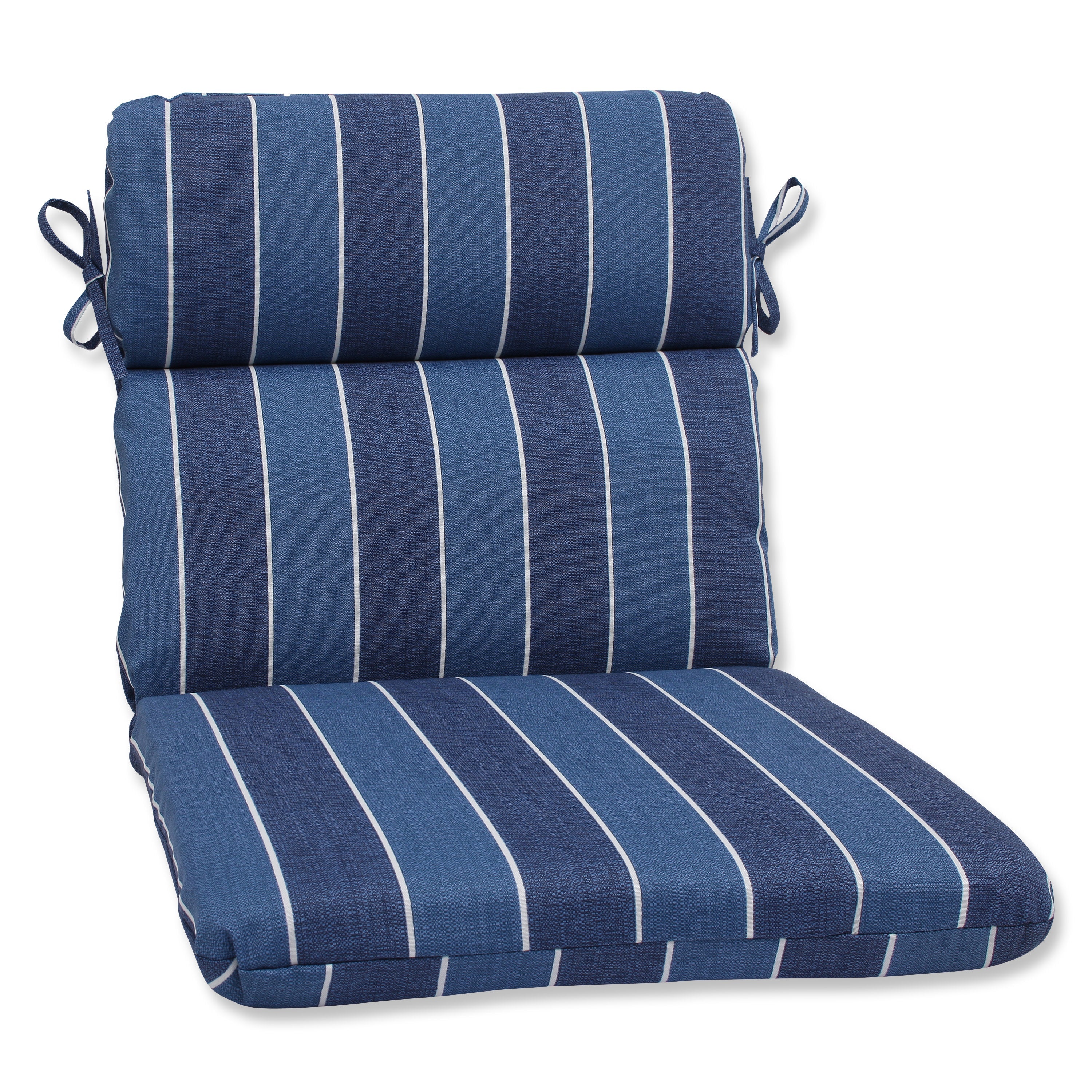 Wickenburg Indigo Rounded Corners Chair Cushion