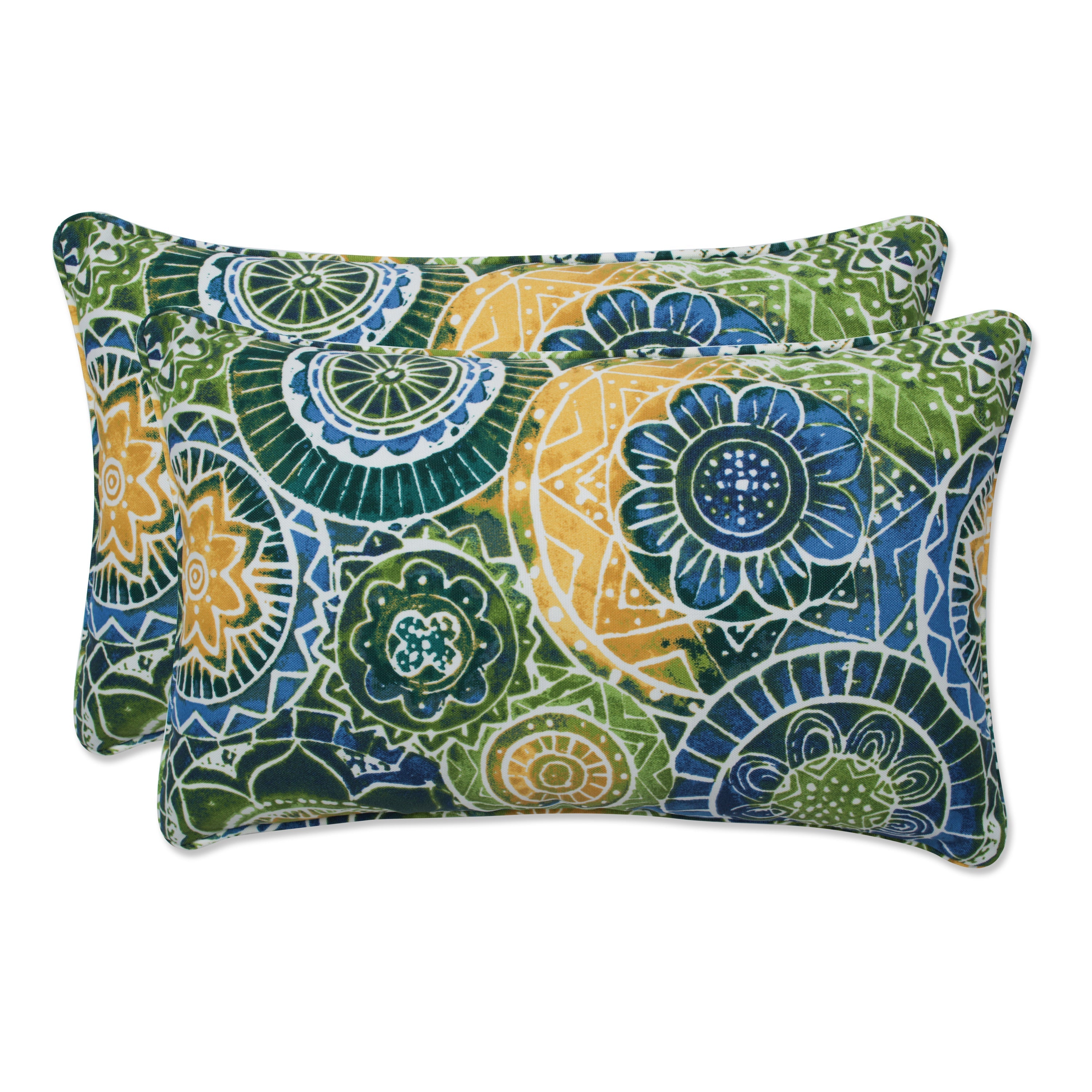 Omnia Lagoon Rectangular Throw Pillow (Set Of 2)